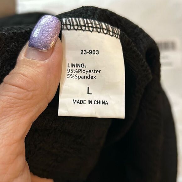 SweatyRocks Women's Short Batwing Sleeve Cross Wrap V-Neck A-line Swing Dress. L - Picture 11 of 12